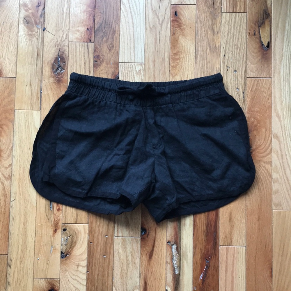 James Perse Size 0 black shorts